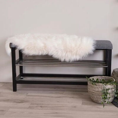 House Nordic keinotekoinen lampaantalja 50x85 ruskeanharmaa